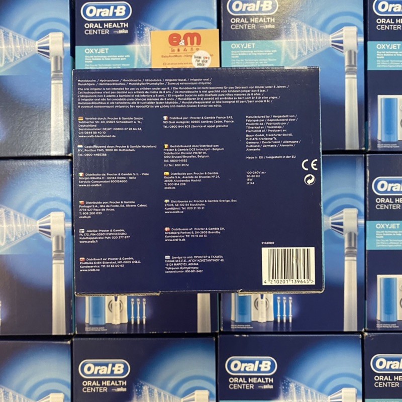 Bộ tăm nước ORAL B OXYJET HYDROPULSEUR - Hàng Đức