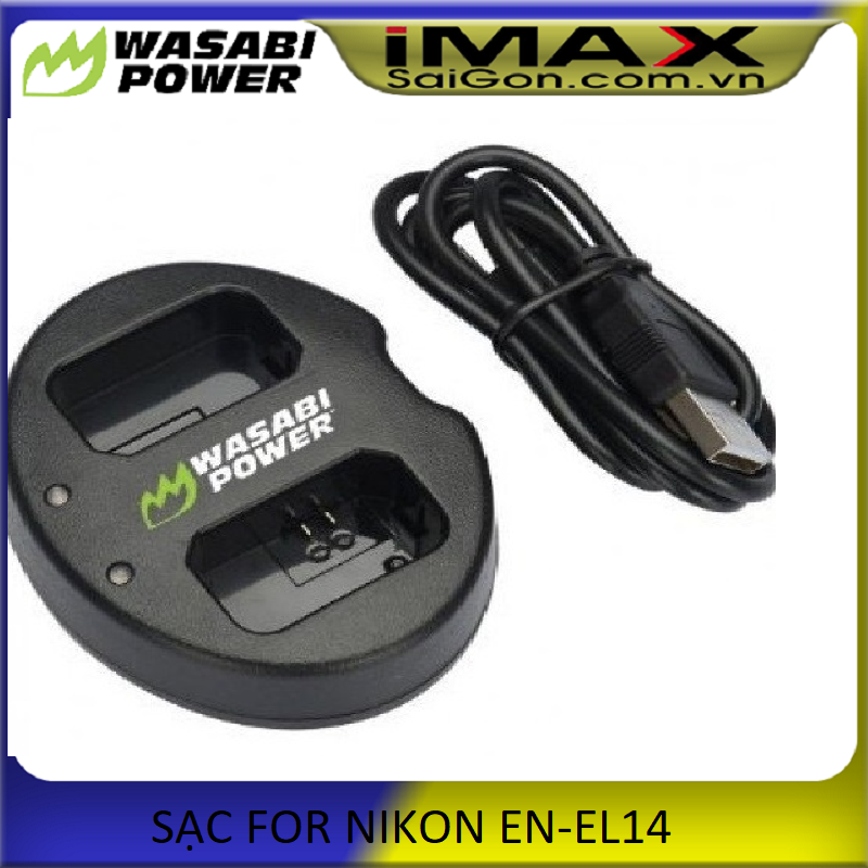 Sạc máy ảnh wasabi for en-el14