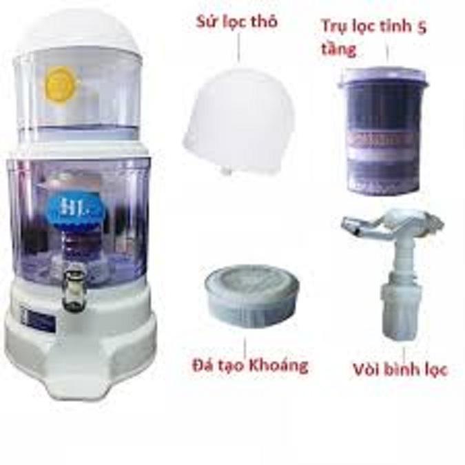 Bình lọc nước 15L (Trắng)-ĐỨC PHÁT 2019