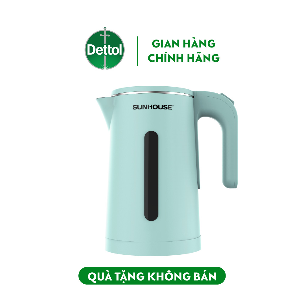 [Quà tặng không bán]  Bình đun siêu tốc inox 2 lớp Sunhouse