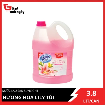 Nước lau sàn Sunlight Hương Hoa Lily CAN 3.8KG