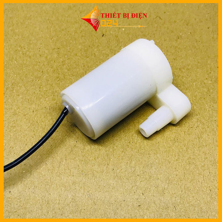 Máy Bơm Chìm Mini 3-5VDC 1.5m Ống Thẳng Đứng ( Trắng )
