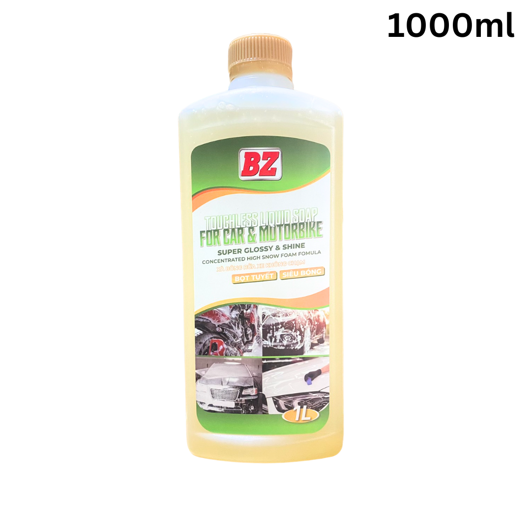 Nước rửa xe không chạm bz 1l sạch xe bóng sơn bọt tuyết không chạm