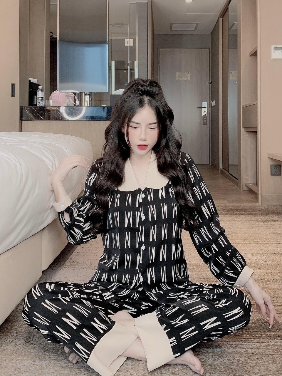 Bộ Pajama Tay dai Quần Dài Freesize ( IB chọn mẫu)