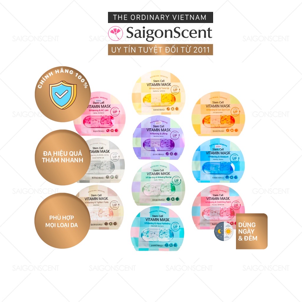 Mặt nạ dưỡng da BANOBAGI Stem Cell Vitamin Mask (30ml)