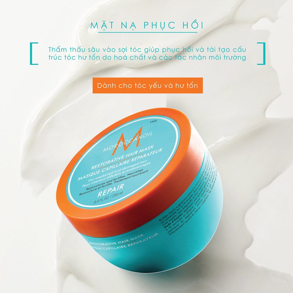[HCM]Mặt Nạ Moroccanoil Phục Hồi Tóc Hư Tổn 500Ml