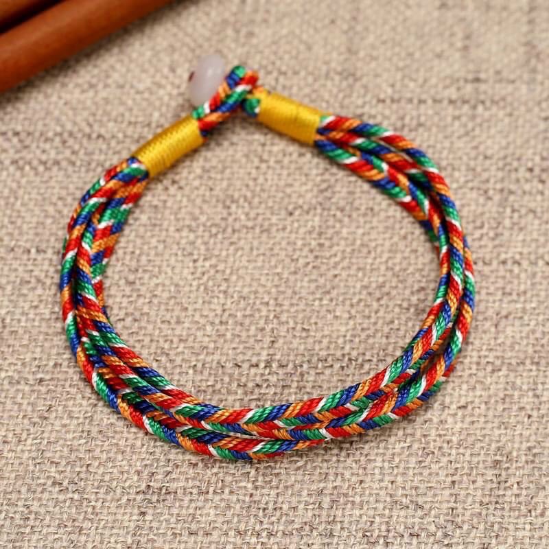 CHỈ NGŨ SẮC ĐEO TAY BẢN 3 SỢI