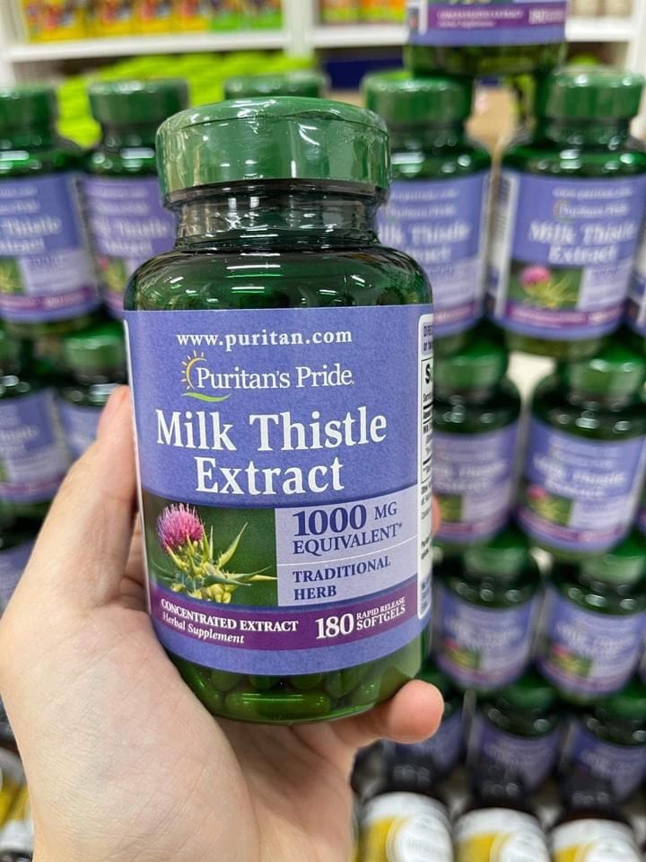 Milk Thistle Extract Puritan Pride 1000 Mg 180 viên