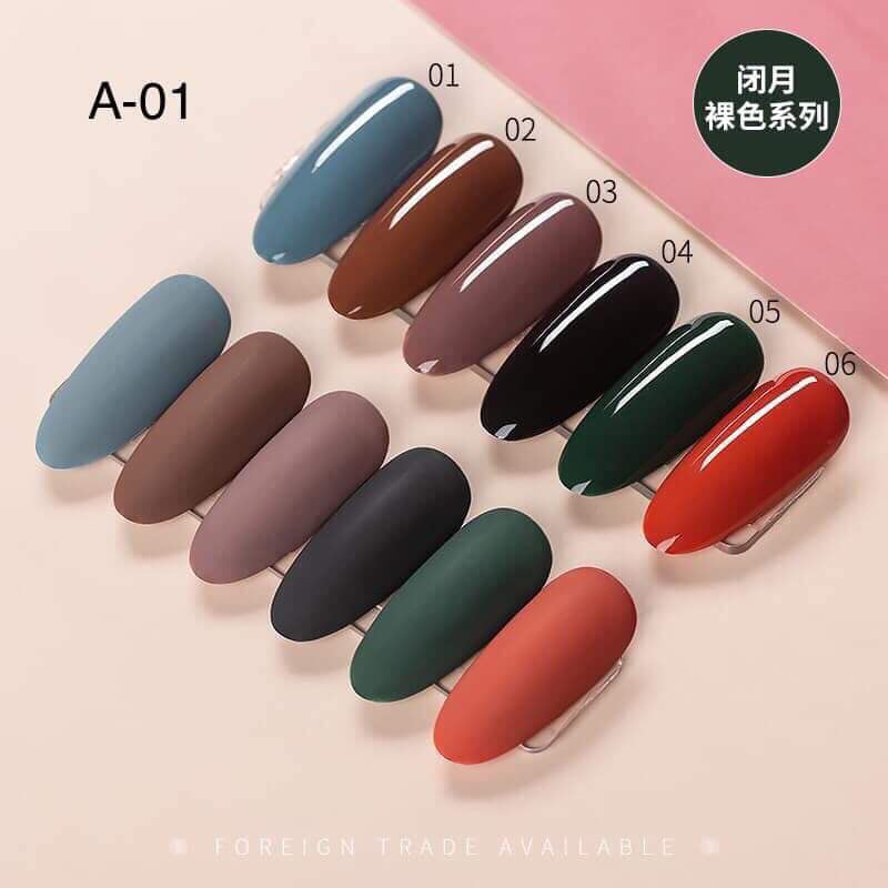 [HCM]Sơn gell AS chai đỏ mã A-01  15ml - Lẻ màu