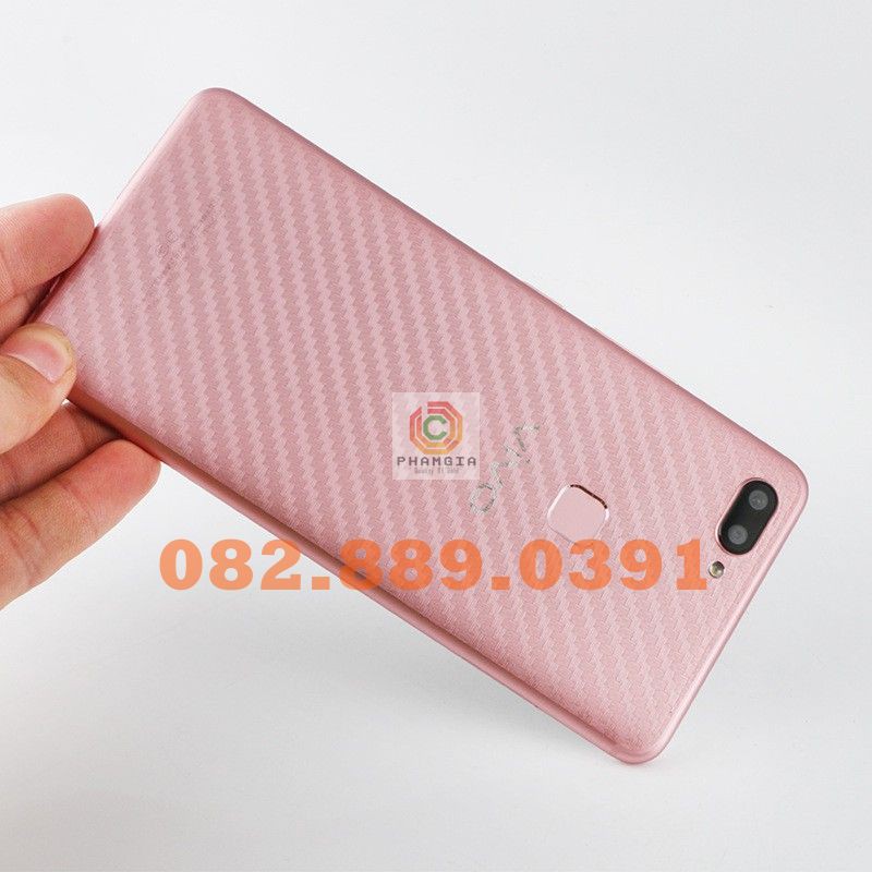 Miếng dán mặt lưng skin carbon vivo v9/ v11i/ v15/ v15 pro/v11