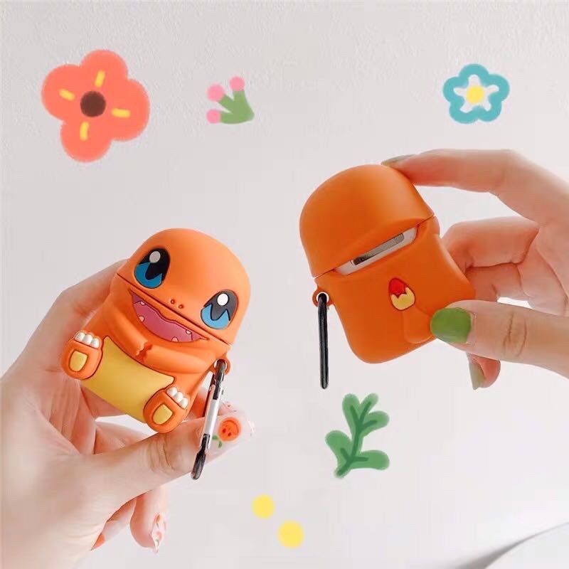 Ốp airpods 1/2/PRO khủng long lửa pokemon siêu đáng yêu