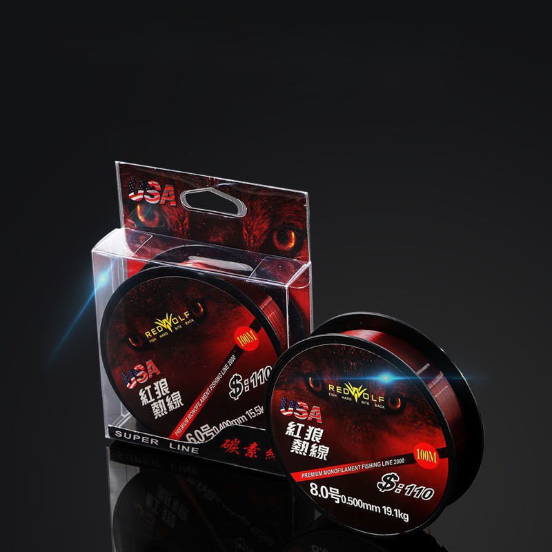 Cước câu cá tàng hình dây câu cá Redwolf 100m