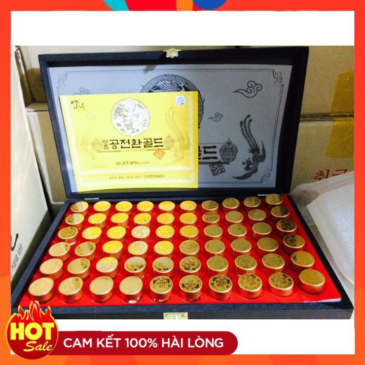 [HCM]Đông Trùng Hạ Thảo Cân Bằng Huyết Áp Hộp Gỗ 60v Hàn Quốc