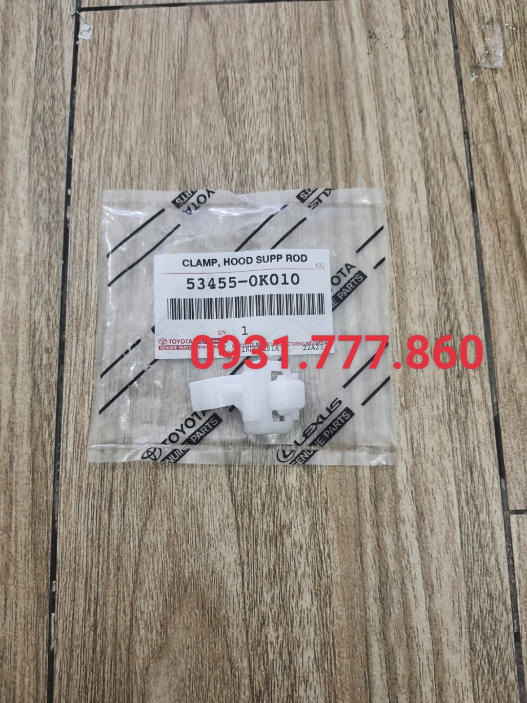 Phe gài thanh chống capo innova chính hãng toyota - 534550k010