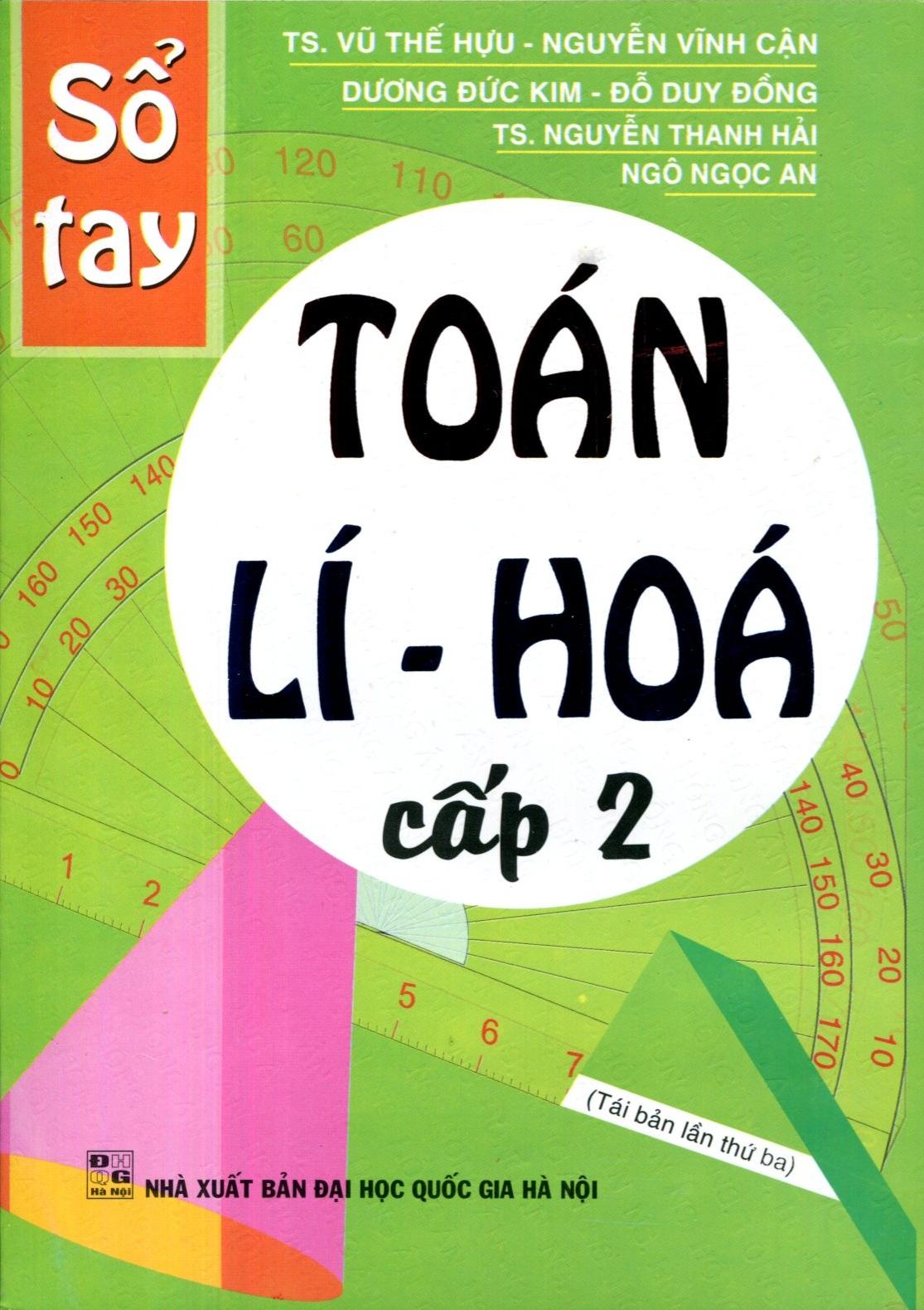 Sổ tay toán lí hóa cấp 2