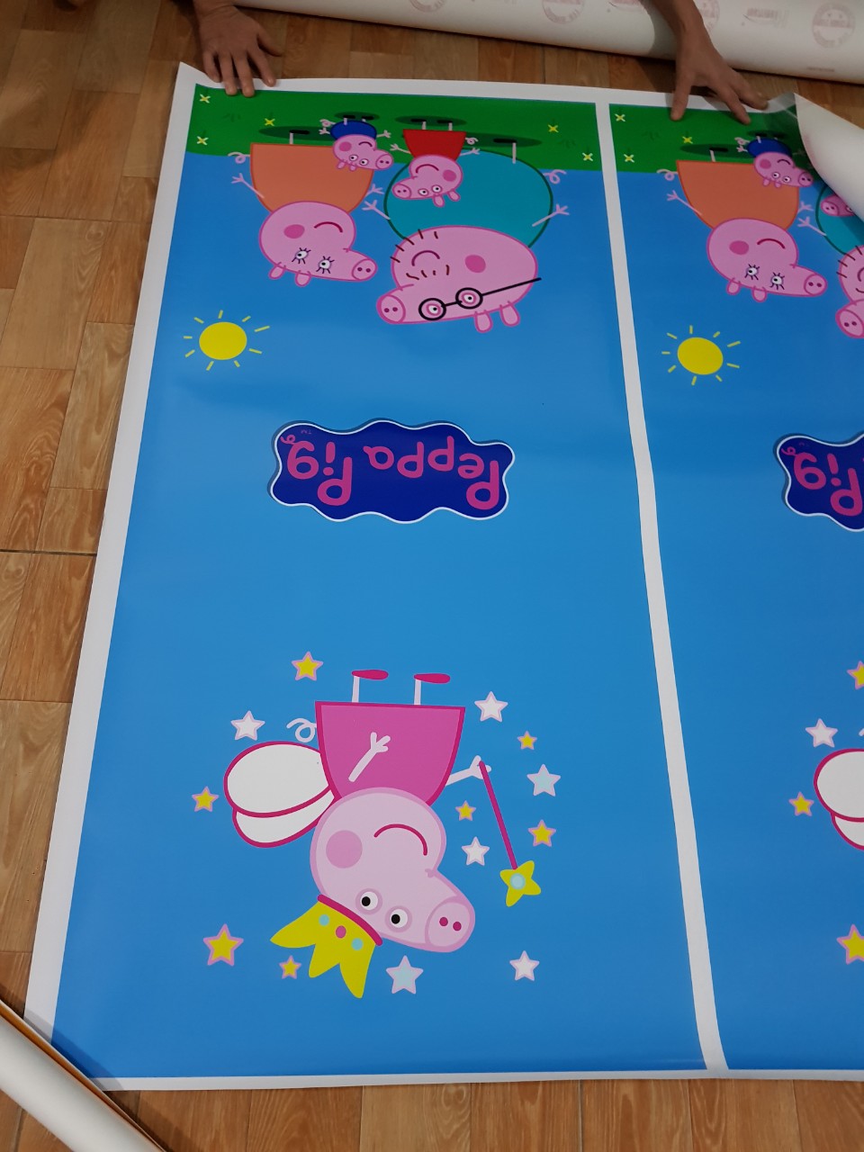 Miếng dán trang trí tủ lạnh, máy giặt heo Peppa