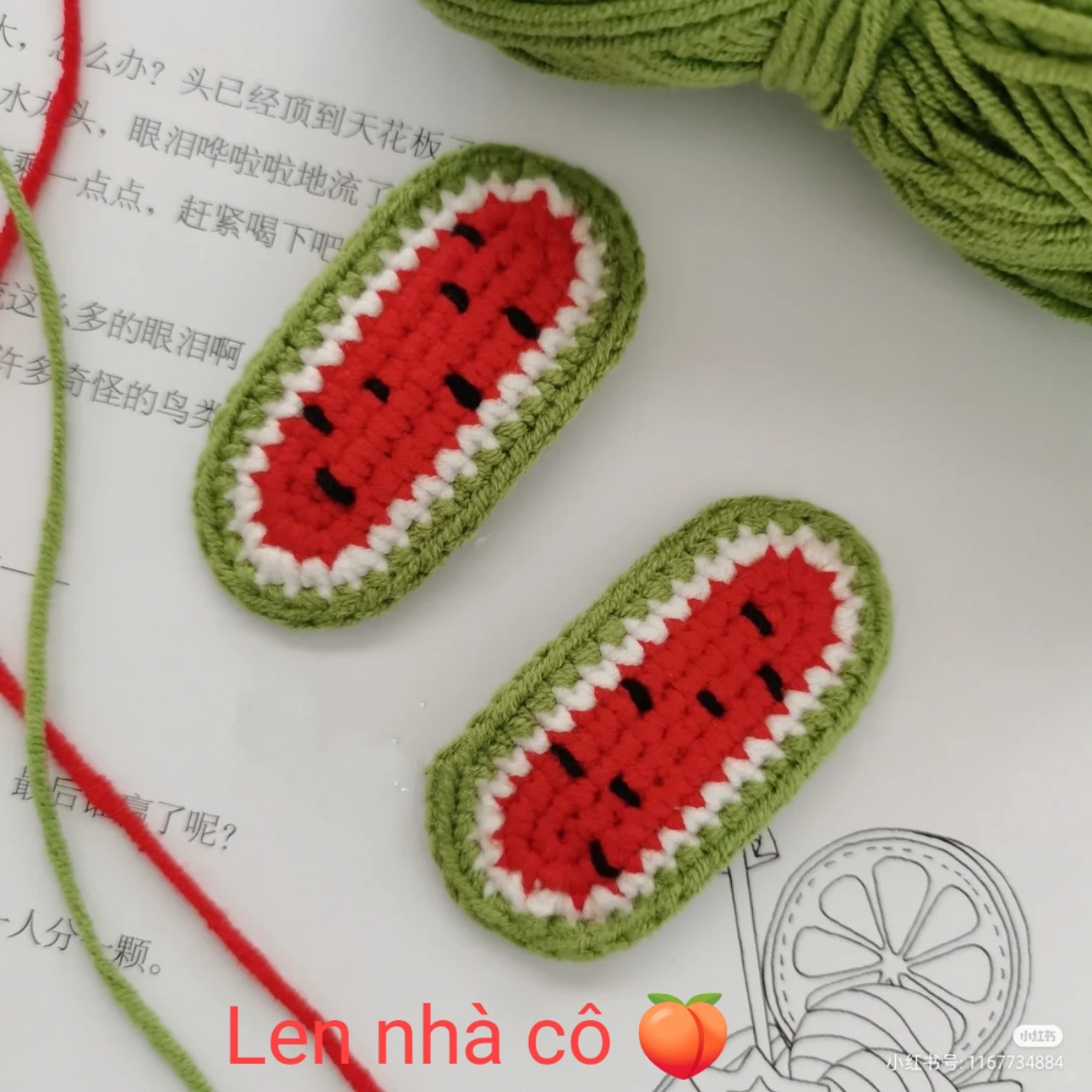 [ Handmade ] KẸP TÓC LEN NHIỀU MẨU