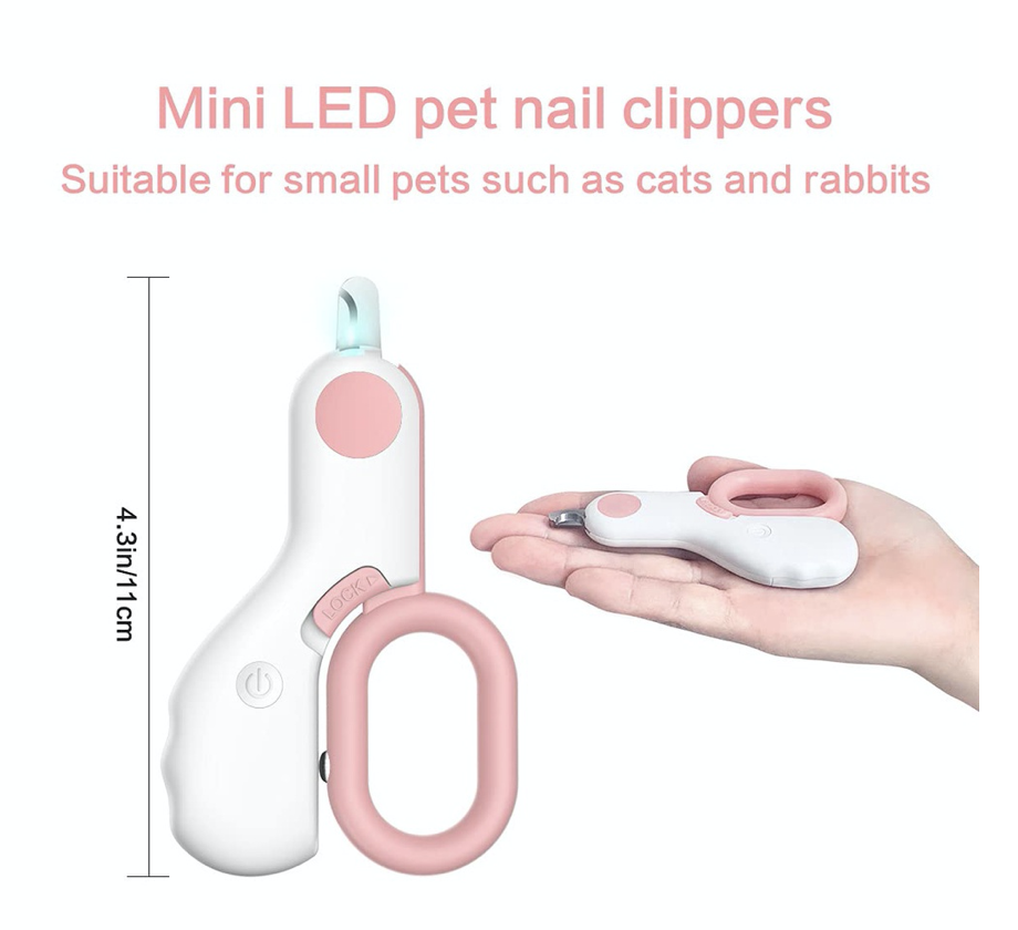 Kềm Mini Cắt Móng Cho Chó, Mèo Có Đèn