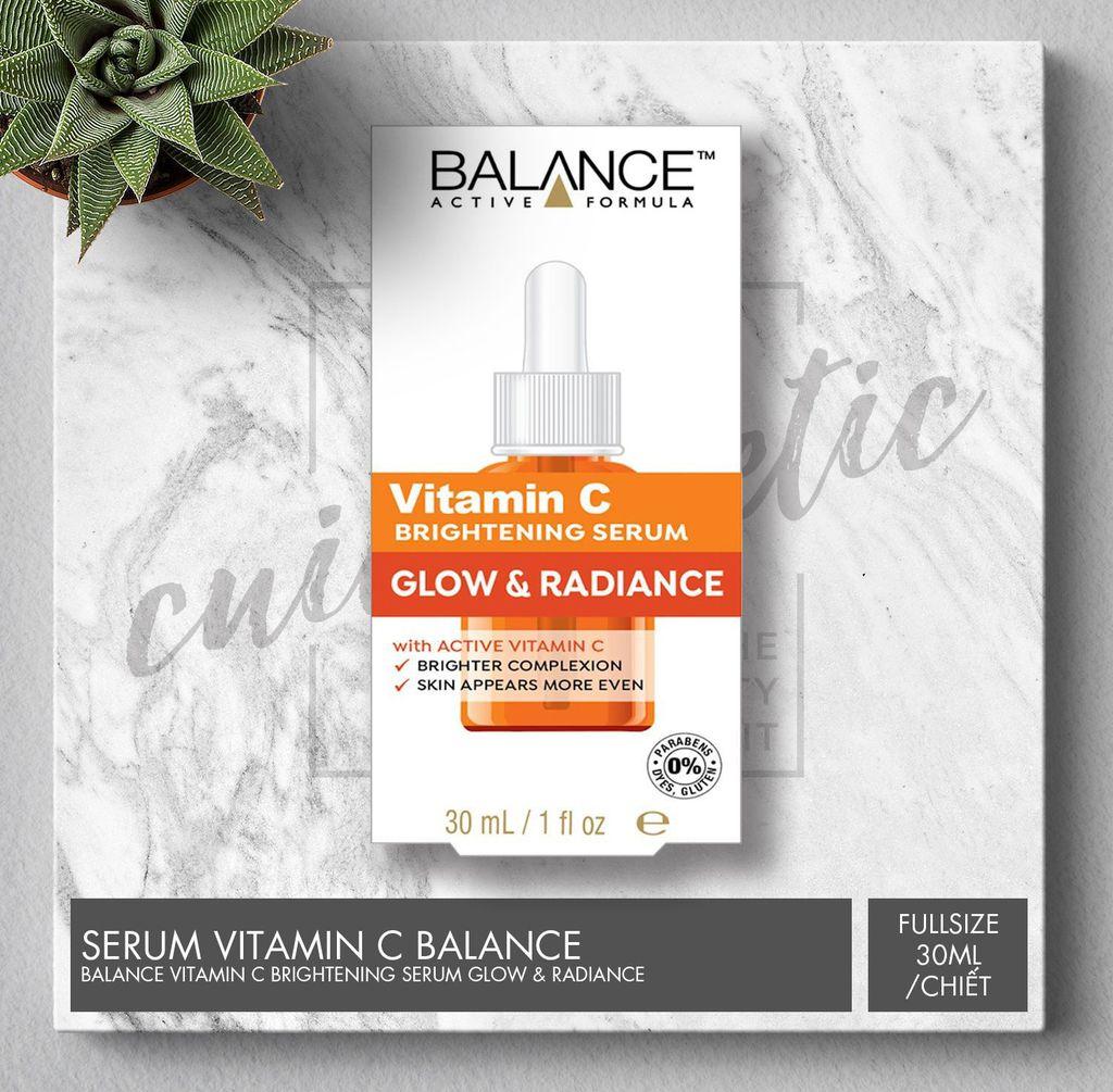 Serum Vitamin C Balance Dưỡng Sáng Da Mờ Thâm Active 30ml