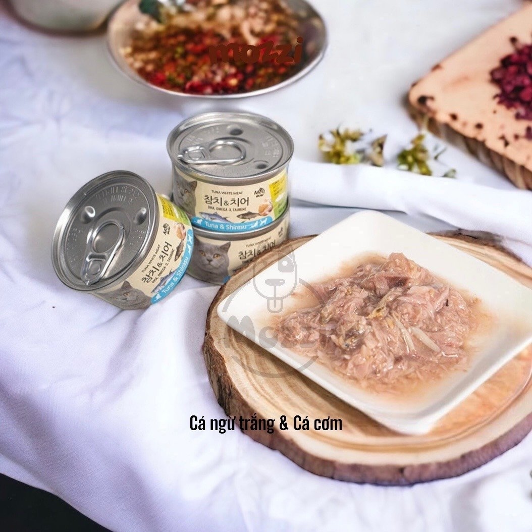 Pate for Cats White Tuna Meat Meowow Can 80Gr