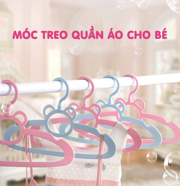 Set 5 móc quần áo cho bé Babyhop
