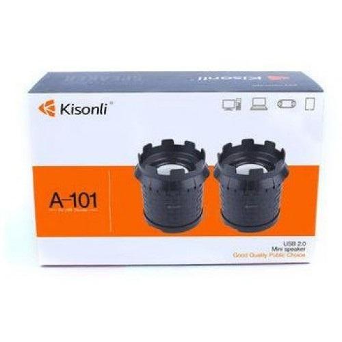 Loa vi tính 2.0 Kisonli A-101 - Bảo Hành 12 Tháng (Đen) - Hãng phân phối chính thức - Nhất Tín Computer