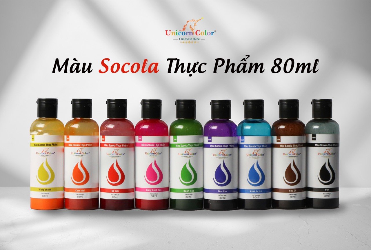 [Freeship + Quà Tặng 10k ]Màu dầu pha socola Unicorn Đông Tiến chai 80ml