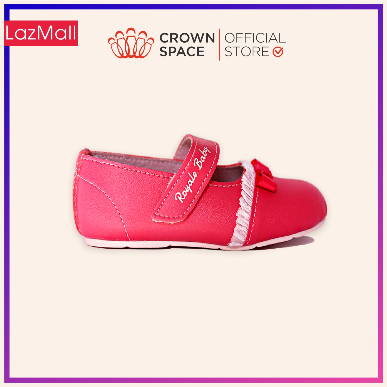 Giày Tập Đi Bé Trai Bé Gái Đẹp CrownUK Royale Baby Walking Shoes Trẻ em
