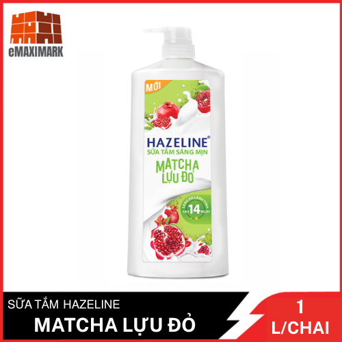 Sữa tắm Hazeline Lựu & Matcha (Xanh) Chai 1Kg