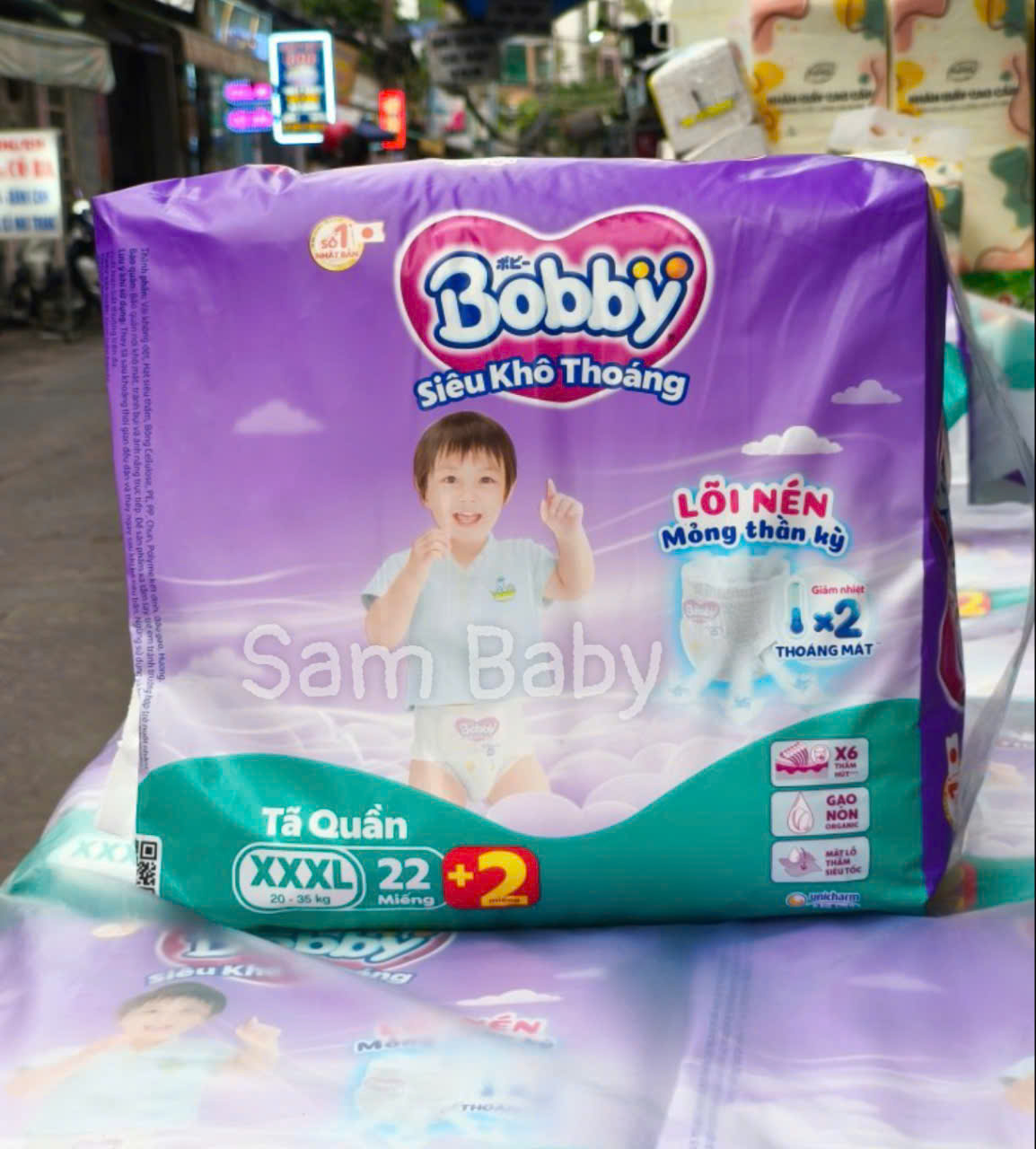 Tã Quần Bobby XXXL22+4miếng (20-35kg)