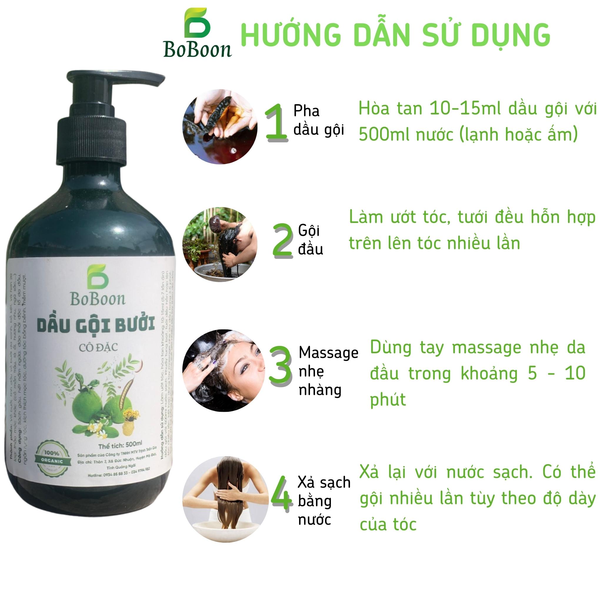 [MẪU THỬ] Dầu gội bưởi Boboon 30ml