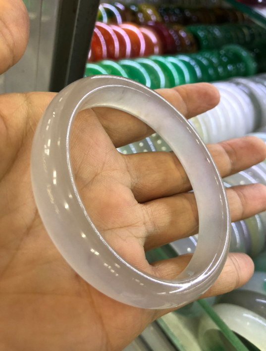 Vòng tay đá cẩm thạch trắng bản hẹ mệnh kim thủy DKT -200,đủ side, hàng chụp thực tế cửa hàng,có tư vấn side