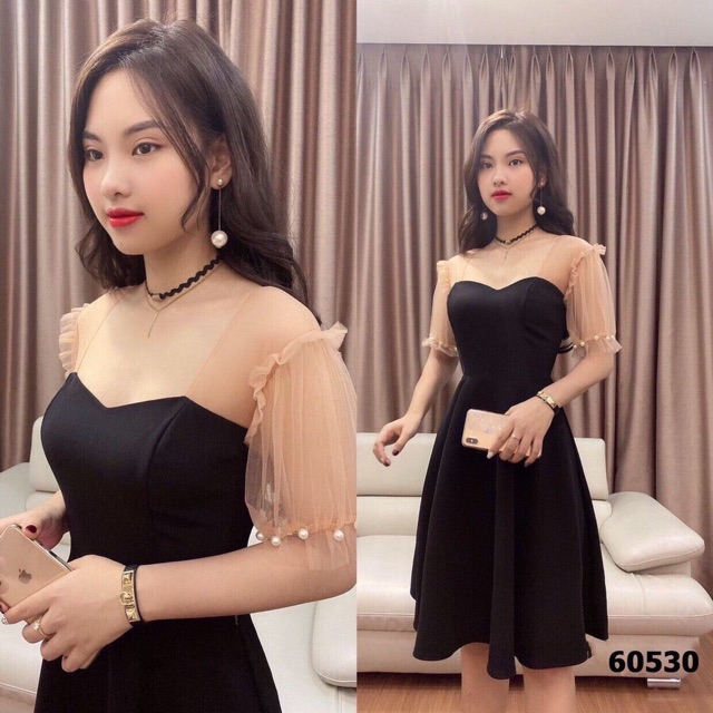 [HCM]Đầm Tay Cườm Bigsize 60=>90KG