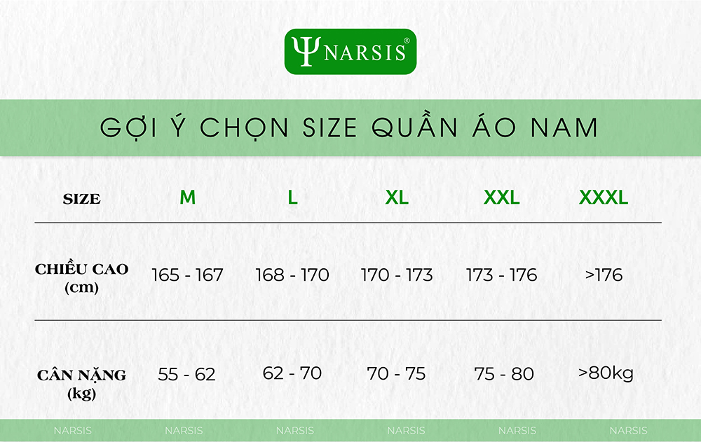 Bộ đồ nam thu đông Narsis E3010