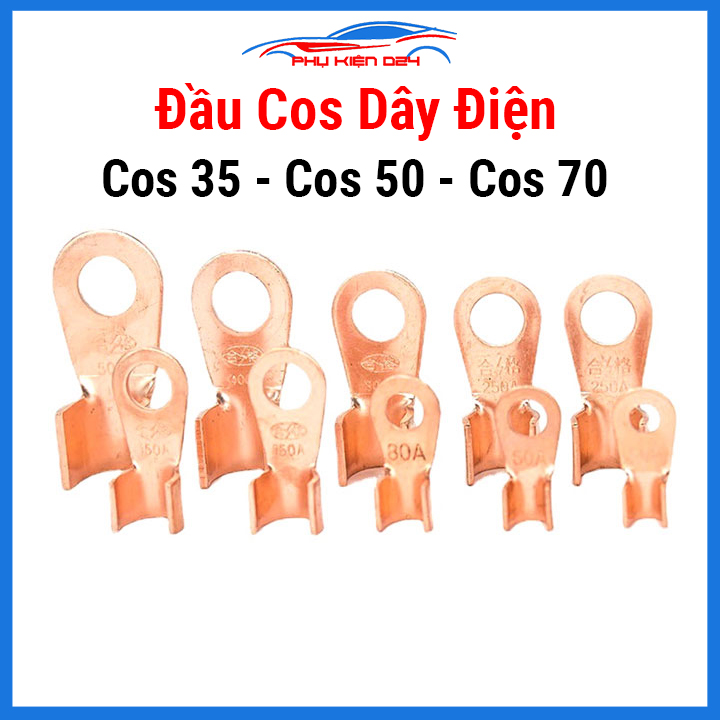 1 chiếc cốt đồng cho dây điện cỡ nhỏ, cỡ lớn - cos 35, cos 50, cos 70