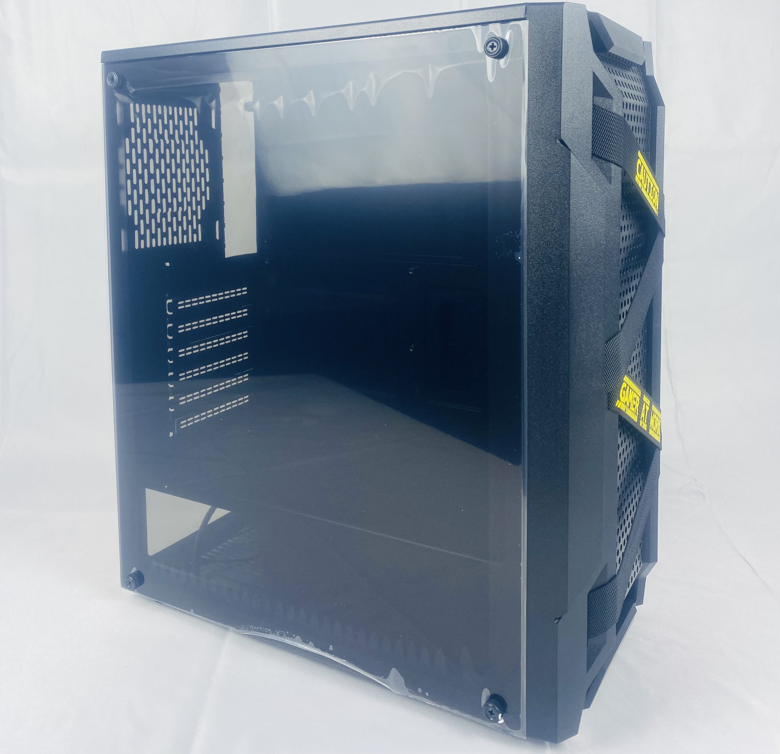 Vỏ case máy tính đẹp Titan Pro (No Fan / Black / White / ATX / MATX / ITX) , Mã :ND01