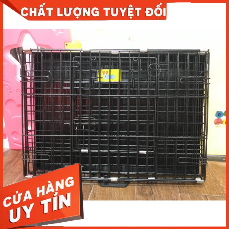 Lồng .s.ắ.t. sơn tĩnh điên cho chó mèo cỡ 1 ( dài 75, rộng 50, cao 50 cm)