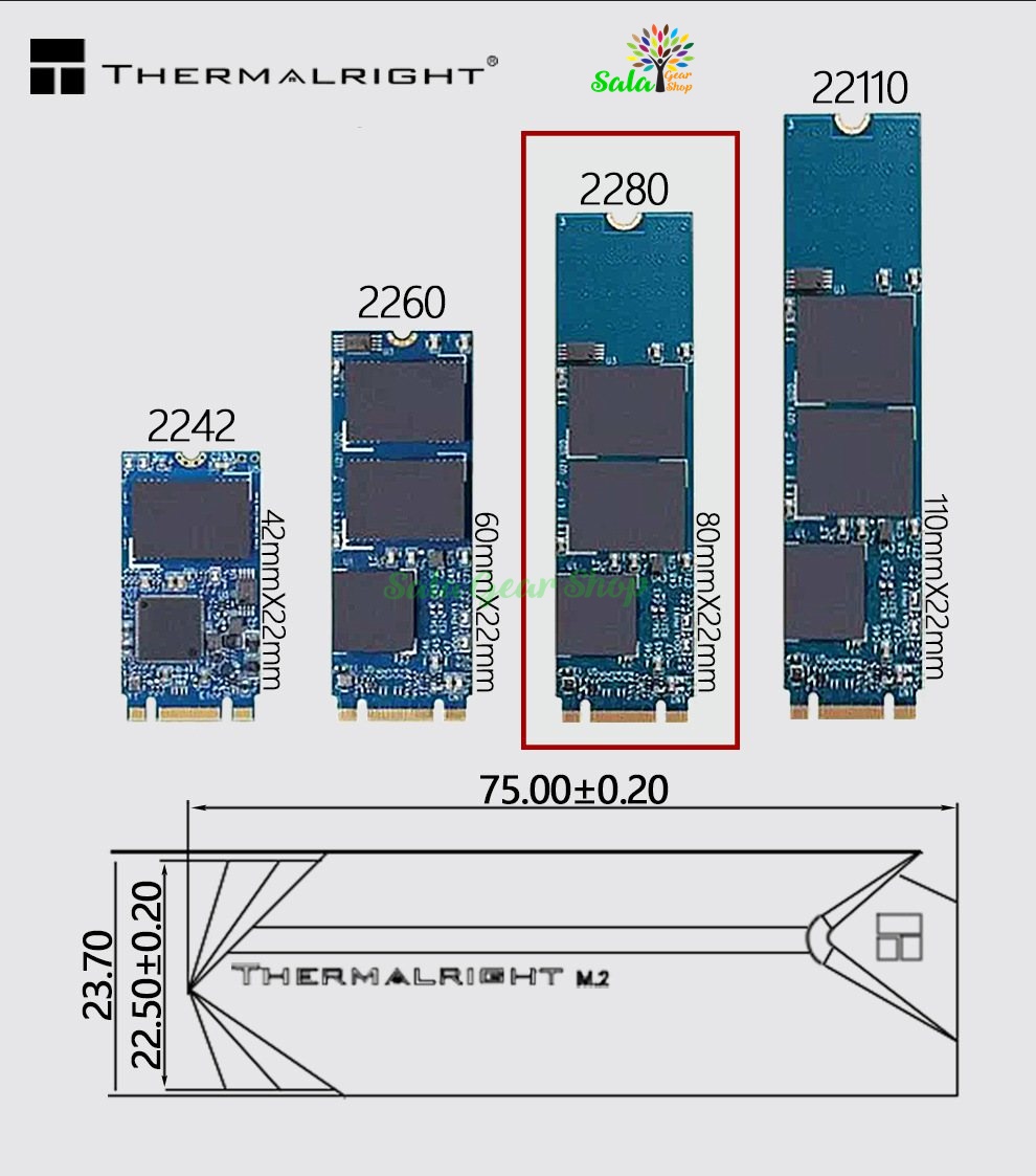 Tản Nhiệt Ổ Cứng SSD M2 2280 Thermalright