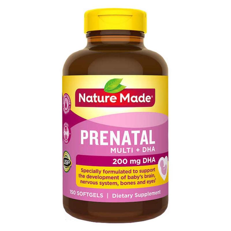 Vitamin cho bà bầu Nature Made Prenatal Multi DHA 150 viên nhập khẩu