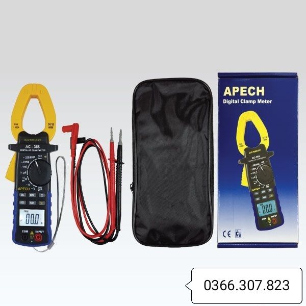 [Hcm]Ampere Clamp Meter for Measuring Ac Current Apech Ac-368 (600A)
