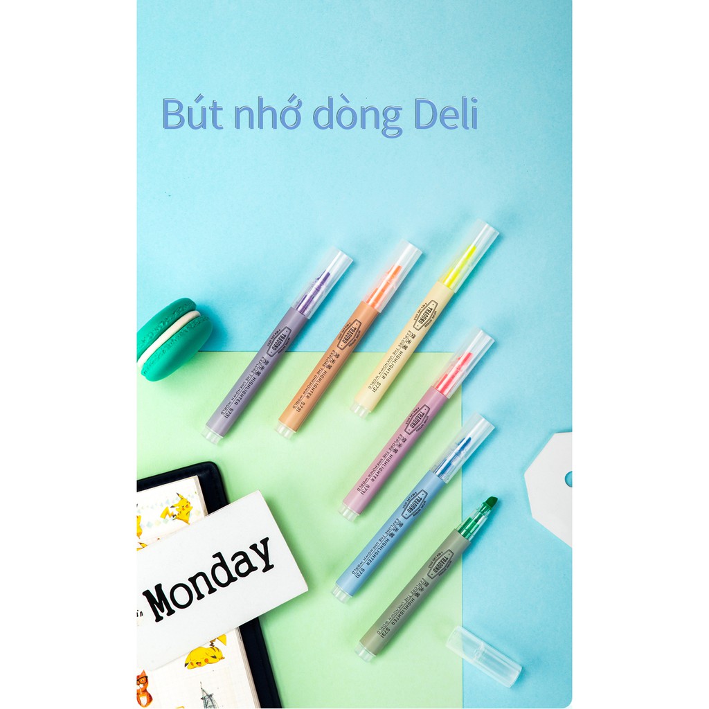 [HCM]6 cây Bút dấu dòng Deli S624