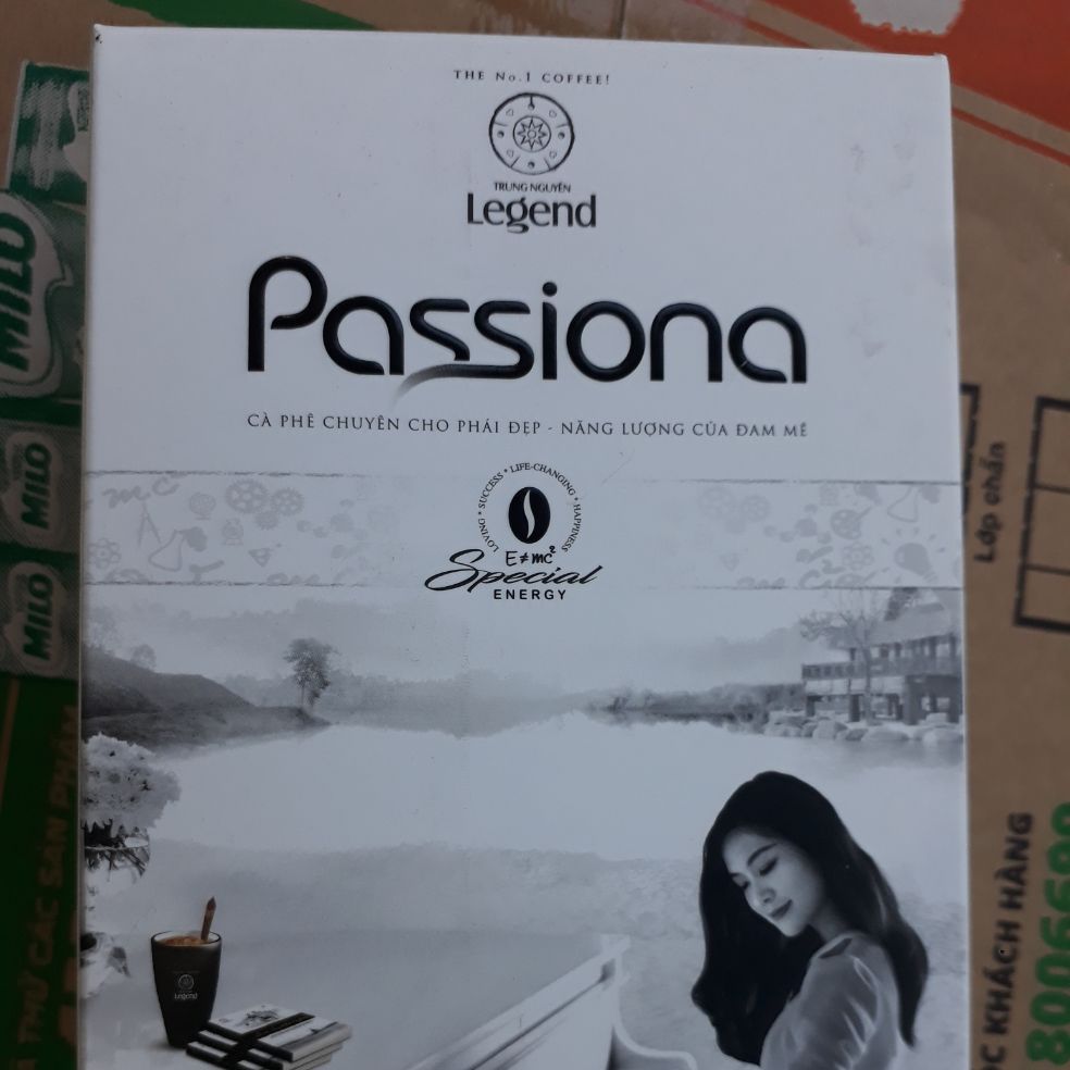 [HCM]CÀ PHÊ PASSIONA HÒA TAN 4IN1 HỘP 14 GÓI 16GR