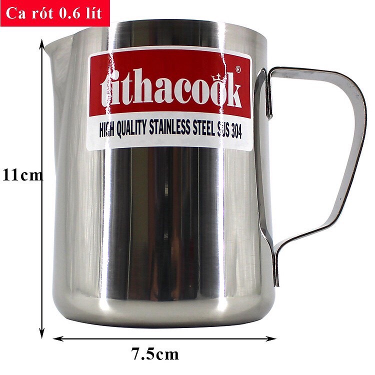 Ca 2 lít inox 304 , ca đựng nước có nắp và không nắp tithacook
