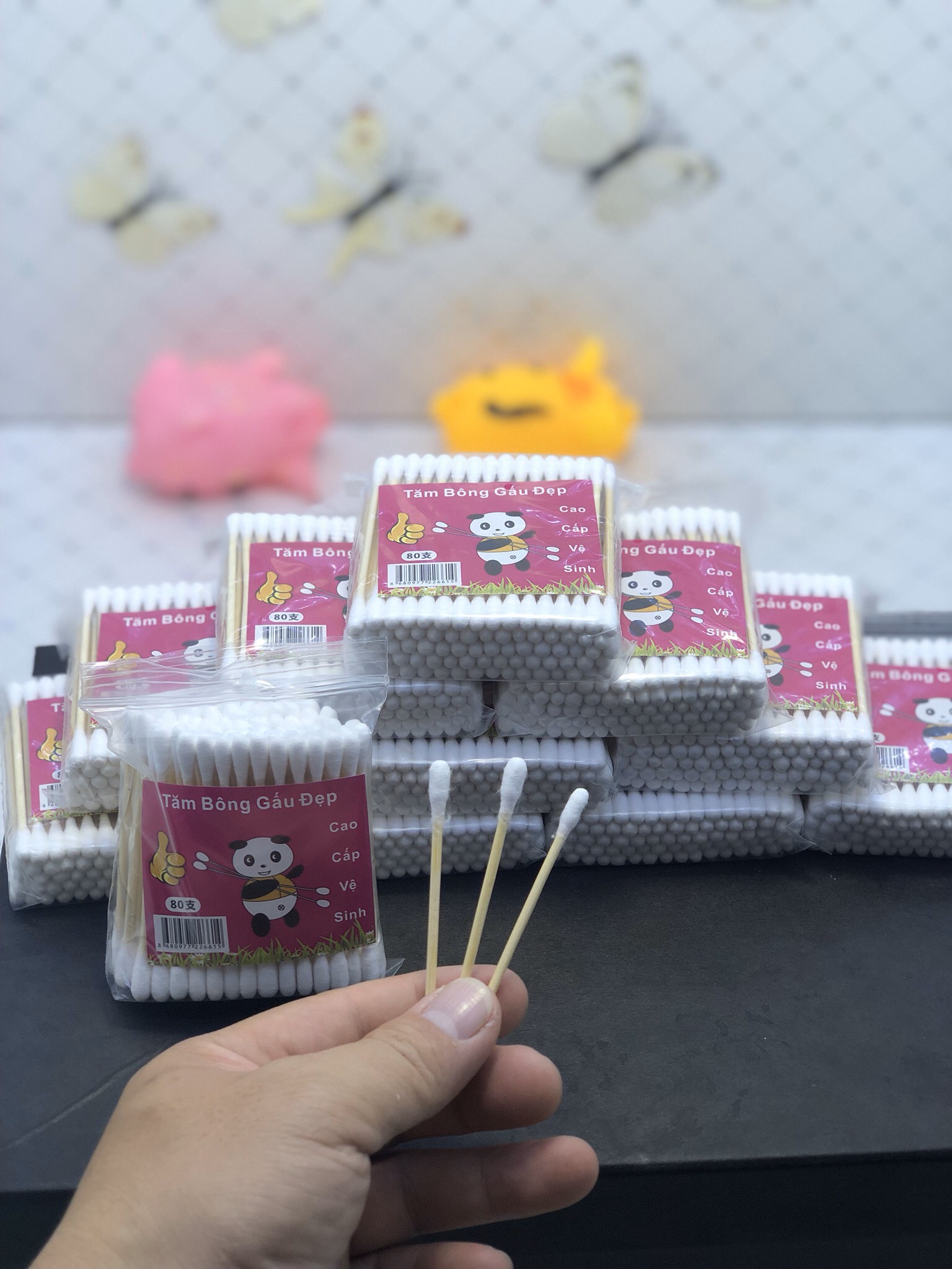 Tăm bông tiệt trùng cán gỗ