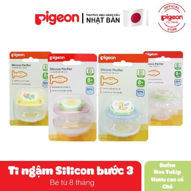 Ty Ngậm Pigeon Bước 3 Cho Bé Từ 8 Tháng