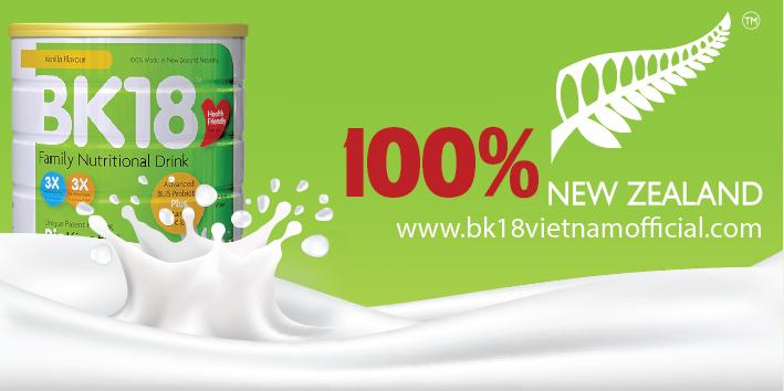 Sữa lợi khuẩn BK18 New Zealand