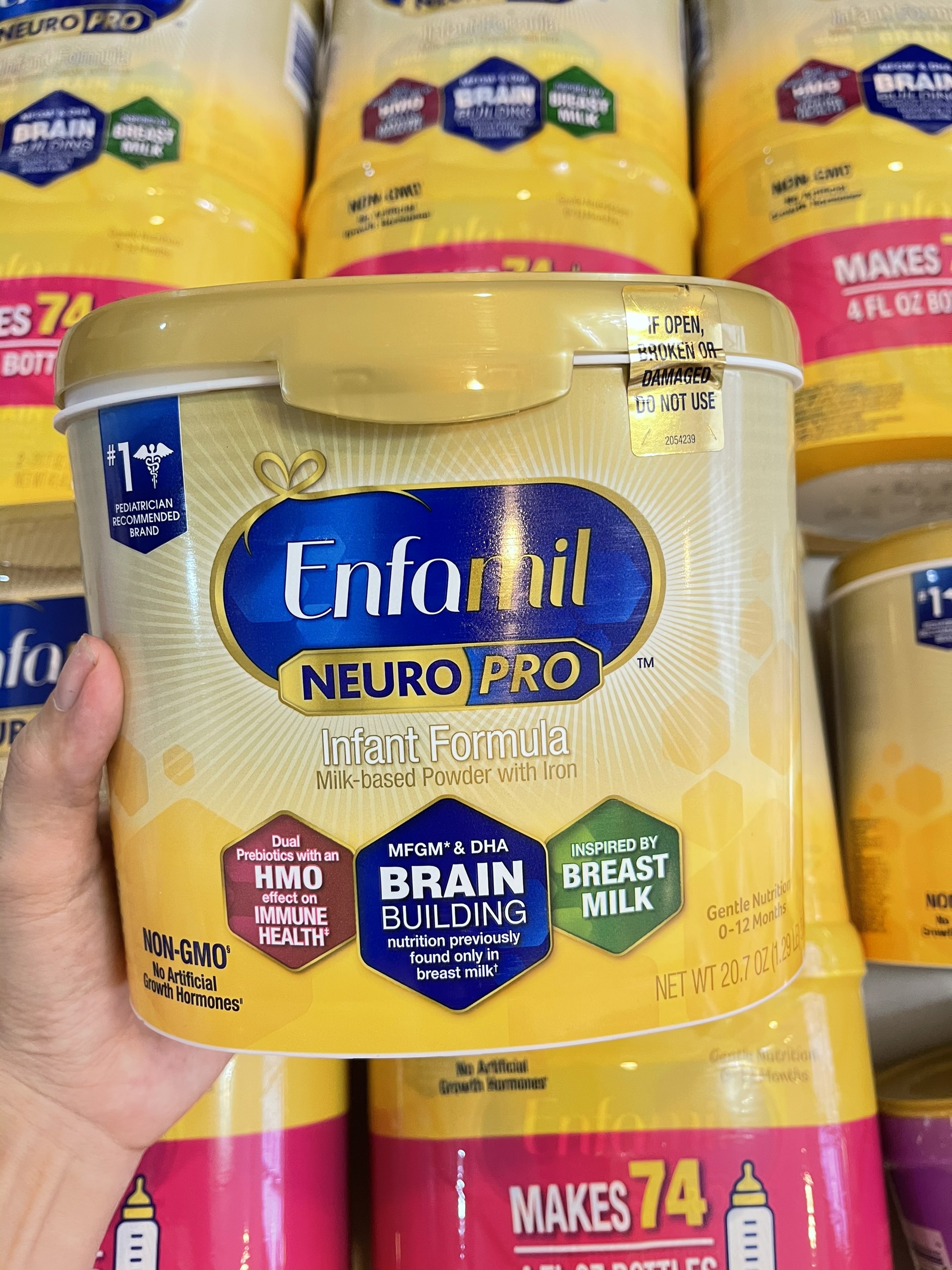 Sữa bột Enfamil Neuro Pro Non-GMO Infant 587gr cho bé 0-12 tháng tuổi