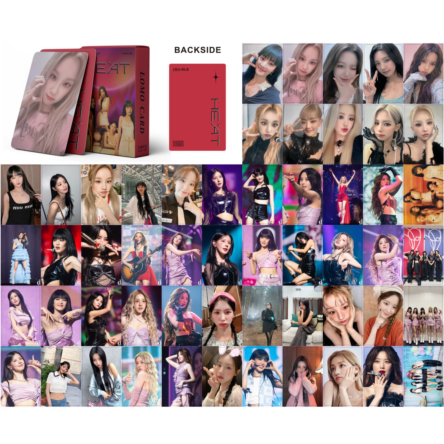 Tổng hợp set 55 lomo card (G)-IDLE