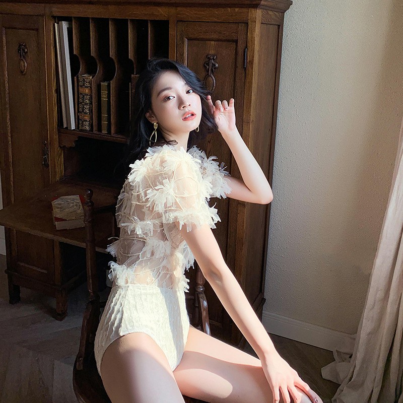 Đồ bơi nữ, bikini, monokini ren cao cấp cúp nâng ngực