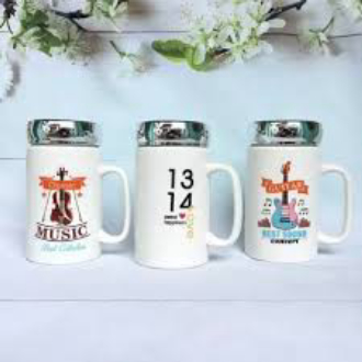 Ly sứ giữ nhiệt nắp có gương